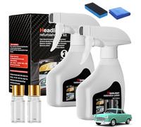 Whimsyard Headlight Restorer, Whimsyard Headlight Cleaner, Headlight Cleaner and Restorer Kit, Car Headlight Cleaner, for Yellowing & Scratches Polishing Cleaners, With Towel and Sponges (2pcs)