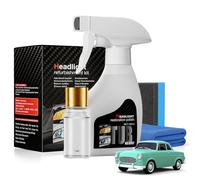 Whimsyard Headlight Restorer, Whimsyard Headlight Cleaner, Headlight Cleaner and Restorer Kit, Car Headlight Cleaner, for Yellowing & Scratches Polishing Cleaners, With Towel and Sponges (1pcs)