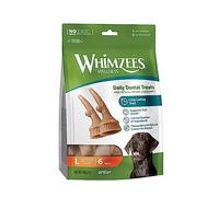 WHIMZEES Antler L, 6 Pièces - Taille L, Friandises pour Chiens de Grande Taille, Naturelles & sans Céréale, Végétariennes, sans Sucre Ajouté