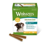 WHIMZEES Bâtonnets M, Box Mensuelle, 30 Pièces - Taille M, Friandises pour Chiens de Taille Moyenne, Naturelles & sans Céréale, Végétariennes, sans Sucre Ajouté