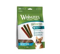 WHIMZEES Bâtonnets S, 28 Pièces - Taille S, Friandises pour Chiens de Petite Taille, Naturelles & sans Céréale, Végétariennes, sans Sucre Ajouté