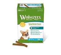 WHIMZEES Bâtonnets S, Box Mensuelle, 30 Pièces - Taille S, Friandises pour Chiens de Petite Taille, Naturelles & sans Céréale, Végétariennes, sans Sucre Ajouté