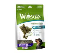 WHIMZEES Taille XS 56 pièces Bâtonnets à Mâcher pour l'Hygiène Dentaire pour Chiens de Très Petite Taille, Pour une Mastication Douce, Convient aux Chiens Vieillissants, Naturels, Aromatisés au Persil