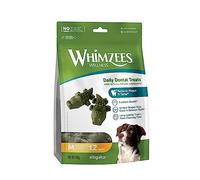 WHIMZEES by Wellness, Crocodiles à Mâcher pour Chien de Moyenne Taille, Friandises Naturelles pour l'Hygiène Bucco-Dentaire, Taille M, Sac de 12 Pièces