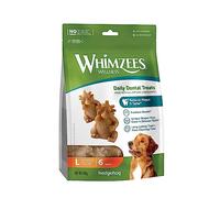 WHIMZEES by Wellness Hérisson à Mâcher pour Chien de Grande Taille, Friandises Naturelles pour l'Hygiène Bucco-Dentaire, Taille L, Sac de 6 Pièces