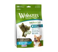 WHIMZEES, Taille S, 28 pièces, Bâtonnets à Mâcher pour l'Hygiène Dentaire pour Chiens de Petite Taille, pour Une Mastication Douce, Convient aux Chiens Vieillissants, Naturels, Aromatisés au Persil