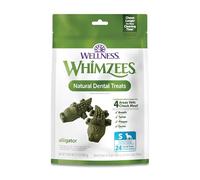 WHIMZEES Wellness Alligator Natural Lot de 24 friandises à mâcher pour Chiens, Longue durée, sans céréales, rafraîchit l'haleine, Petites Races,