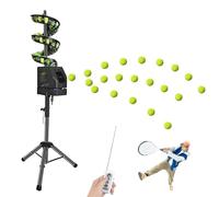 WHIPIN Lanceur de balles de Tennis électrique, Lanceur Automatique de Pickleball avec télécommande, Lanceur de balles de Tennis, Hauteur, Vitesse, Effet et Angles réglables, capacité de 33 balles