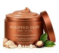 Whipped Glow Body Butter,Pearl-Illuminating Body Butter for Dry Skin, Intense Moisturizing & Brightening Lotion for Glowing Skin, Daily Hydrating Body Lotion with Shea Butter for Smooth Radiant Skin