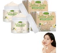 Whipped Lot de 2 crèmes hydratantes pour le visage à la vanille et à la graisse de bœuf, soin en profondeur et hydratant, pour peaux sèches et sensibles