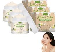 Whipped Lot de 3 crèmes hydratantes pour le visage à la vanille et à la graisse de bœuf, soin en profondeur et hydratant, pour peaux sèches et sensibles