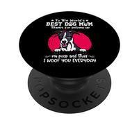 Whippet Best Dog Mom Dogs Lovers Funny Mothers Day PopSockets PopGrip Adhésif