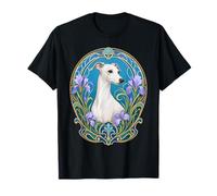 Whippet Blanc ou lévrier Italien Art Nouveau T-Shirt