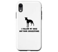 Whippet Dog, Je suis Mon Nez, Pas Vos suggestions Coque pour iPhone XR