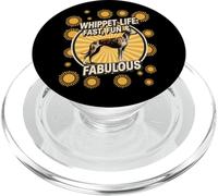 Whippet Life - Chien Snap Retro Fast & Fabulous Design PopSockets PopGrip pour MagSafe