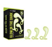 Whipsmart 3 Pcs Glow In The Dark Prostate Training Kit White One Size