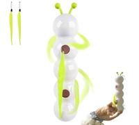 Whirlie Cat Toy, Motion Cat Toy with Worm Design, Interactive Automatic Caterpillar Toy with Suction Cup, Worm-Shaped Interactive Teaser