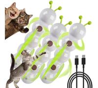 Whirlie Smart Motion Cat Toy with Worm Design New 2025 Happy Luna Cat Toy - Interactive Wall-Mounted Play, Suction Cup, Durable ABS for Indoor Cats’ Exercise & Fun Interactive Exercise (3 Box)