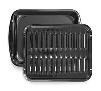 Whirlpool 4396923 Ensemble de poêles à griller et grille 43 x 33 cm