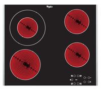 Whirlpool AKT 8130 NE plaque Noir, Rouge Intégré Céramique 4 zone(s)