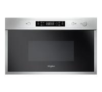 Whirlpool AMW 442-IX Intégré 22L 750W Acier inoxydable micro-onde - Micro-ondes (Intégré, 22 L, 750 W, Acier inoxydable, 700 W, 25 c