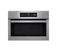 Whirlpool AMW 505/IX micro-onde 900 W Noir, Acier inoxydable - Micro-ondes (1600 W, 900 W, Noir, Acier inoxydable, Rotatif, 1,2 m, 2800 W)