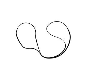 Whirlpool Bauknecht 481235818164 Courroie trapézoïdale pour sèche-linge Indesit C00311016