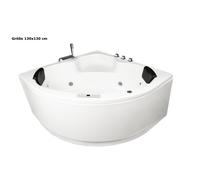 Whirlpool Coin Baignoire de Avec 8 Jets de Massage Éclairage LED Spa pour Bain