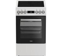 WHIRLPOOL - Cuisinière blanche vitrocéramique 50 cm - W5V5LCW 859991715450