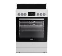 WHIRLPOOL - Cuisinière blanche vitrocéramique 60 cm - W6V8LCSW 859991716110