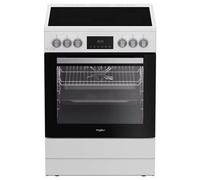Whirlpool Cuisinière vitrocéramique W6V8LCSW 60 cm 4 feux Four 72 L Blanc
