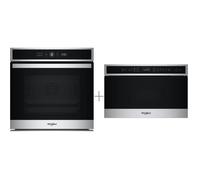 WHIRLPOOL Four pyrolyse WOI4IS8PM0XAF 73 L + Four micro-ondes encastrable WMN4I4BXF 22 L