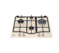 WHIRLPOOL GMT 6422 OW PLAQUE BLANC INTÉGRÉ (PLACEMENT) 60 CM GAZ 4 ZON