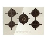 Whirlpool GOA 7523-WH, Intégré, Cuisinière à gaz, Verre, Blanc, Fonte, Rotatif