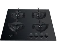 Whirlpool GOB 616/NB - Table de cuisson au gaz - 4 plaques de cuisson - Niche - largeur : 56 cm - profondeur : 49 cm - noir Noir G