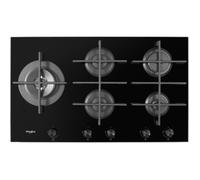 Whirlpool GOW9523/nb (5 foyers gaz, verre, 86cmx51cm)