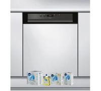 WHIRLPOOL Lave-vaisselle Intégrable encastrable bandeau noir 44dB 14 converts 60cm Natural Dry