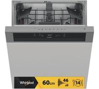 Whirlpool Lave-vaisselle semi-encastrable inox - WBC3C26X -