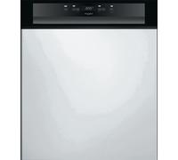 Whirlpool Lave-vaisselle semi-encastrable noir 60 cm - WBC3C26B -