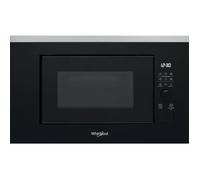 Whirlpool micro-onde Intégré (placement) Micro-ondes grill 20 L 800 W Noir, Acier inoxydable - WMF201G