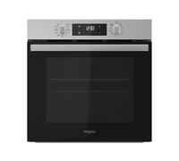Whirlpool OMR58RR0X Four multifonction à encastrer, électrique, ventilateur, pyrolytique, capacité 71L, acier inoxydable, classe A+, Cook 3, Cool Door, Easy Clean. 59,5 x 59,5 x 55,1 cm
