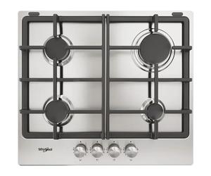 WHIRLPOOL Plaque à gaz TGML660IX Grilles en fonte
