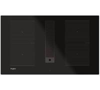 WHIRLPOOL Plaque de cuisson à induction, avec hotte, 83 cm de large, noire