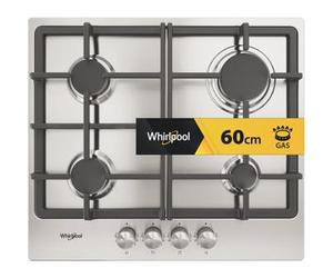 WHIRLPOOL - Plaque de cuisson gaz - 4 feux - TGML660IX 869991635770