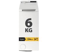 Whirlpool TDLR P66 BS IT machine à laver Charge par dessus 6 kg 1200 tr/min Blanc