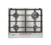 Whirlpool TGML 661 IX R Inox Encastrable 58 cm Gaz 4 zones/zones