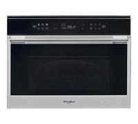 Whirlpool W7 ME450 Four encastrable compact avec micro-ondes, 40 litres, 850 W, acier inoxydable, technologie 6th SENSE