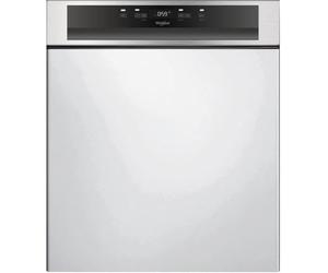 Whirlpool WBC 3C34 PF X Lave-vaisselle partiellement intégrable, 60 cm/D, 14 couverts, PowerClean Pro, buses haute pression, NaturalDry, système d'ouverture automatique de la porte, programme Express