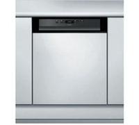 Whirlpool Lave-vaisselle semi-encastrable noir 60 cm - WBC3C26B -