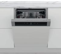Whirlpool WBC 3C34 PF X lave-vaisselle partiellement intégrable / 60 cm/D / 14 plafond/PowerClean Pro - Buses haute pression/NaturalDry - Système d'ouverture automatique de la porte/programme